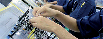 Wire harness production line