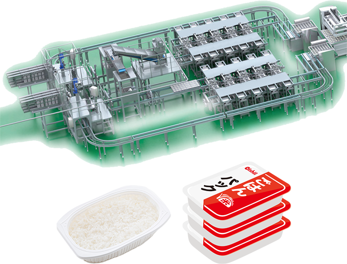 無菌包装米飯製造システム
