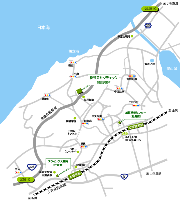 加賀事業所 地図