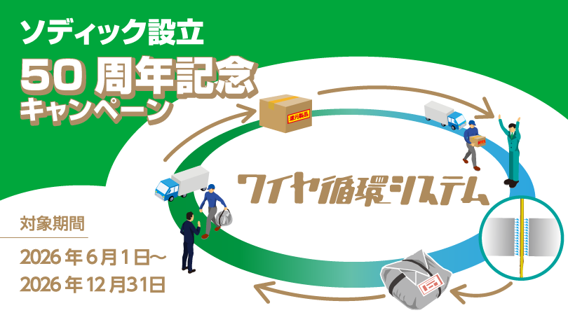 ソディック設立50周年記念キャンペーン