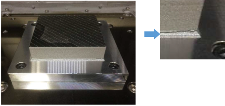 Reverse warpage due to expansion after molding　→  In the worst case, cracks occur