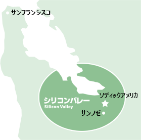 シリコンバレー周辺地図