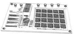 Microcomputer using 4-bit microprocessor