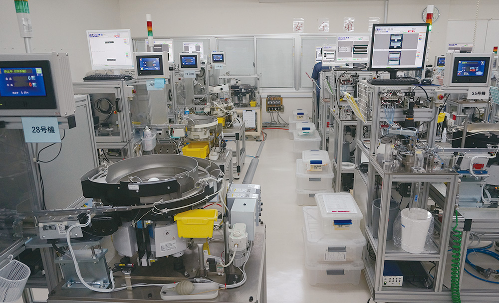 Inspection room lined with imaging inspection equipment developed in-house