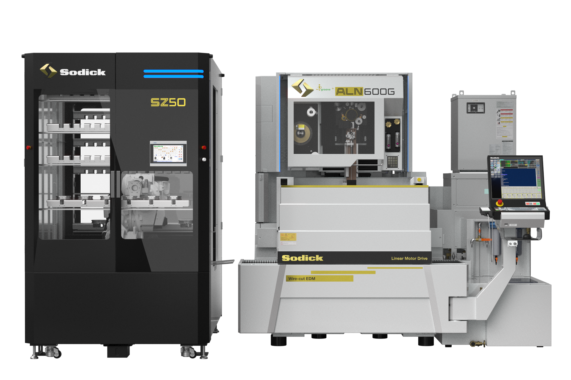 JIMTOF2026出展予定のワーク搬送装置『SZ50』とワイヤ放電加工機『ALN600G』