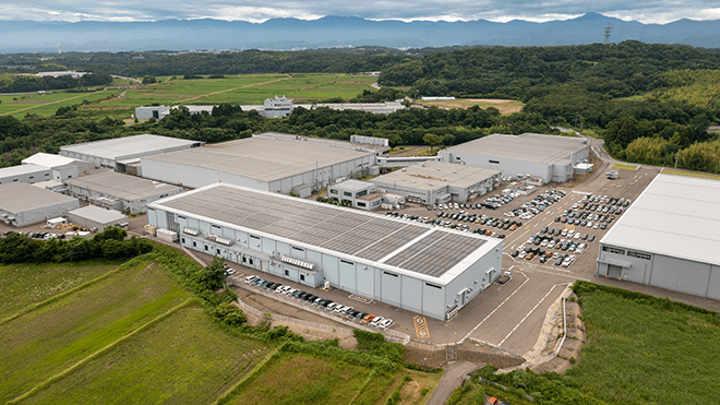 加賀事業所に新たに導入した太陽光発電システム