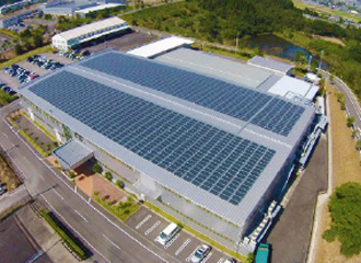 ディック エフ・ティ宮崎事業所 社屋屋上の太陽光発電システム
