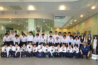 北陸高等学校の工場見学