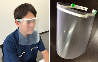 感染症予防に有用なフェイスシールドの開発及び寄贈